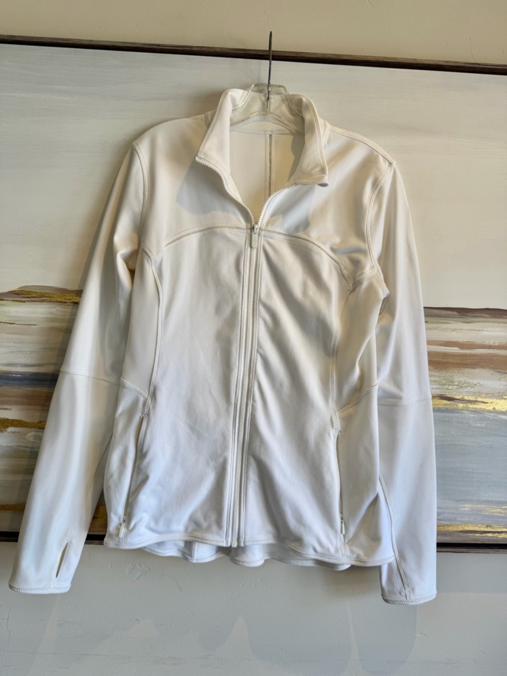 Lululemon White Women's Full-Zip Jacket, size 12
